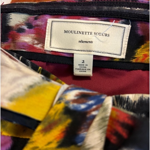 Anthropologie Moulinette Seurs Floral Bow Strapless Mini Dress - Picture 3 of 9